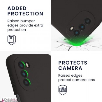 Silikoninis ploniausias dėklas - su kameros apsauga juodas (Motorola Moto G52/G82) Silikoninis ploniausias dėklas - su kameros apsauga juodas (Motorola Moto G52/G82)